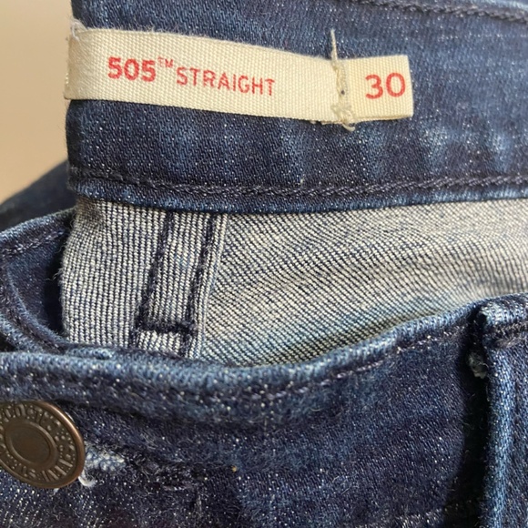 Levi's 505 Straight Jeans Size 30 - Picture 5 of 8